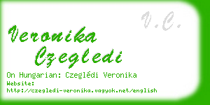 veronika czegledi business card